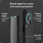 Mous Apple iPhone 15 Pro MagSafe Uyumlu Darbeye Dayankl Klf -Carbon Fiber