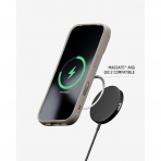 Mous Clear iPhone 18 Pro MagSafe K�l�f-Dark Sand