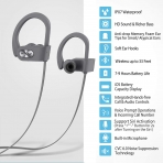 Mpow Flame Bluetooth Kancal Kulaklk-Asphalt Gray