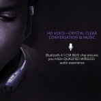 Mpow Jaws V4.1 Bluetooth Kablosuz Boyunluk Ense Tipi Kulaklk-Violet