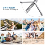 Mpow Bluetooth Selfie ubuu/Tripod (2. Nesil)-Gray