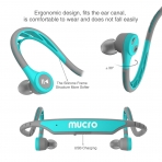 Mucro Bluetooth Ense Tipi Kulaklk-Blue