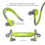Mucro Bluetooth Ense Tipi Kulaklk-Green