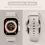 Mugust Apple Watch Ultra 2.Nesil Yumuak Kay (49mm)-Starlight 