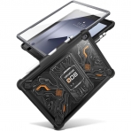 Mumba Kalem Blmeli iPad Klf (10.2 in)-Black