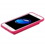 Mybat Apple iPhone 8 Stand Deri Czdan Klf-Hot Pink