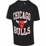 NBA Chicago Bulls Lisansl Tirt (Siyah)