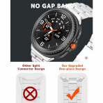 NINKI Galaxy Watch 8 40mm elik Kay -Silver
