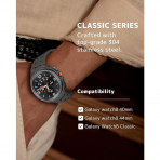 NINKI Galaxy Watch 8 40mm elik Kay -Black 