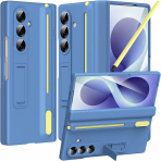 NINKI Galaxy Z Fold 8 Standl� Kalem B�lmeli K�l�f-Blue