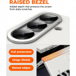 NINKI Galaxy Z Fold 8 Ultra Standl� Koruyuculu K�l�f-White
