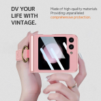 NINKI Samsung Galaxy Z Flip 7 Halkal Klf -Pink