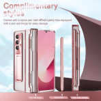 NINKI Samsung Galaxy Z Fold 7 Kickstandl Klf-Rose Gold