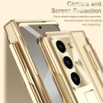 NINKI Samsung Galaxy Z Fold 7 Kickstandl Klf-Champagne Gold