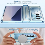NINKI Samsung Galaxy Z Fold 7 Kickstandl Klf-Blue