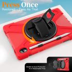 NINKI Samsung Galaxy Tab S11 Silikon Klf-Red
