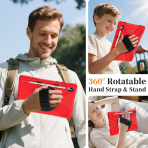 NINKI Samsung Galaxy Tab S11 Silikon Klf-Red