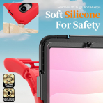 NINKI Samsung Galaxy Tab S11 Silikon Klf-Red