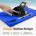 NINKI Samsung Galaxy Tab S11 Ultra Silikon Klf-Blue