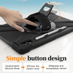 NINKI Samsung Galaxy Tab S11 Ultra Silikon Klf-Black