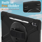 NINKI Samsung Galaxy Tab S11 Ultra Silikon Klf-Black