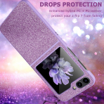 NINKI Samsung Galaxy Z Flip 7 Simli Klf -Purple