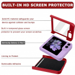 NINKI Samsung Galaxy Z Flip 7 Simli Klf -Red