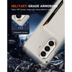 NINKI Samsung Galaxy Z Fold 7 Kickstandl Klf-Titanium Gray