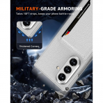 NINKI Samsung Galaxy Z Fold 7 Kickstandl Klf-Silver