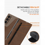 NINKI Samsung Galaxy Z Fold 7 Kart Tutuculu Klf-Brown