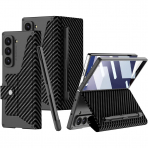 NINKI Samsung Galaxy Z Fold 7 Kart Tutuculu Klf-Carbon Fiber Black 