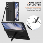NINKI Samsung Galaxy Z Fold 7 Kickstandl Klf-Black 