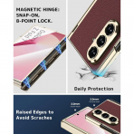 NINKI Samsung Galaxy Z Fold 7 Klf-Wine Red