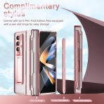 NINKI Kickstandl Galaxy Z Fold 6 Klf-Rose Gold