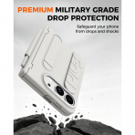 NINKI iPhone Duo Standl� Ekran Koruyuculu K�l�f-White