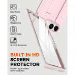 NINKI iPhone Duo Standl� Ekran Koruyuculu K�l�f-Pink