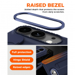 NINKI iPhone Duo Standl� Ekran Koruyuculu K�l�f-Blue