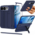 NINKI iPhone Duo Standl� Ekran Koruyuculu K�l�f-Blue