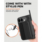 NINKI iPhone Duo Standl� Ekran Koruyuculu K�l�f-Black