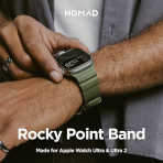 NOMAD Apple Watch 10 49mm Rocky Point Kay��-Forest Green/Natural