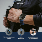 NOMAD Apple Watch 10 49mm Rocky Point Kay��-Atlantic Blue/Natural