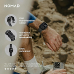 NOMAD Apple Watch 10 46mm Rocky Point Kay-Dark Storm Gray