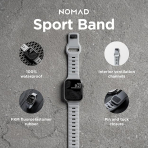 NOMAD Apple Watch Ultra 2/49mm Spor Kay-Lunar Gray