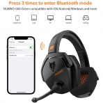 NUBWO G06 Kablosuz Kulak st Kulaklk -Orange