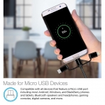 Naztech �rg�l� USB-C/Lightning/Mikro USB Kablo-Black