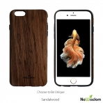 NeWisdom Apple iPhone 6 / 6S Sandal Slim Wooden Klf