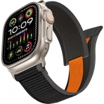 NewWays Apple Watch Ultra 2. Nesil ile Uyumlu Kay-Black Gray