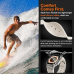 NewWays Apple Watch Ultra 3 Silikon Kay -Starlight Titanium