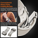 NewWays Apple Watch Ultra 3 Silikon Kay -Starlight Titanium