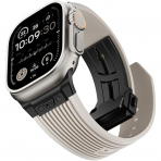 NewWays Apple Watch Ultra 3 Silikon Kay -Starlight Black